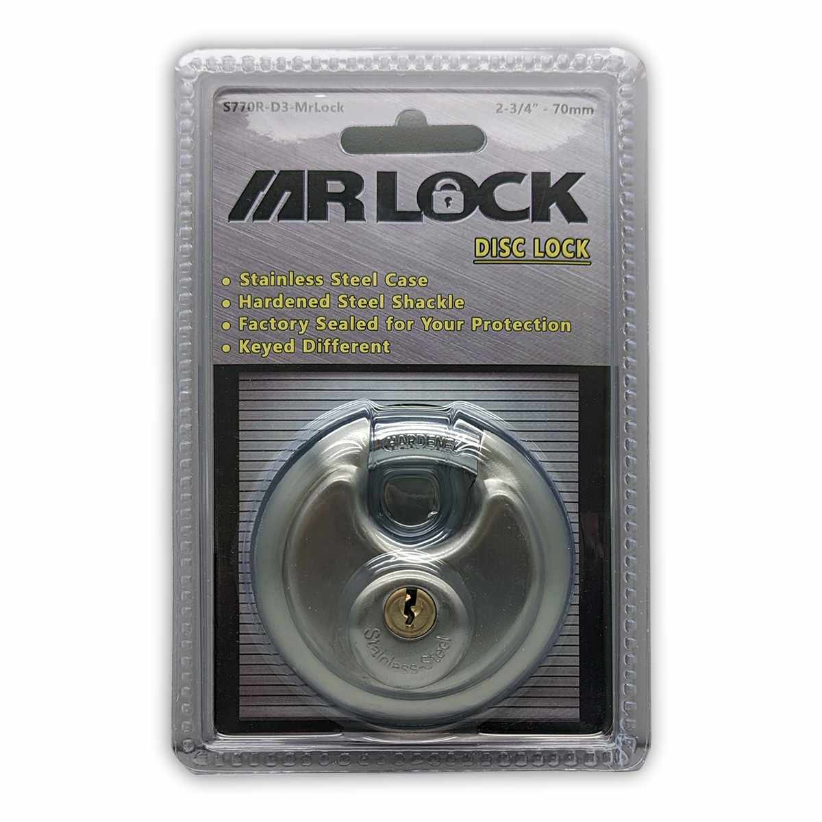 Mr Lock 5 Pin Disc Lock, 2-3/4